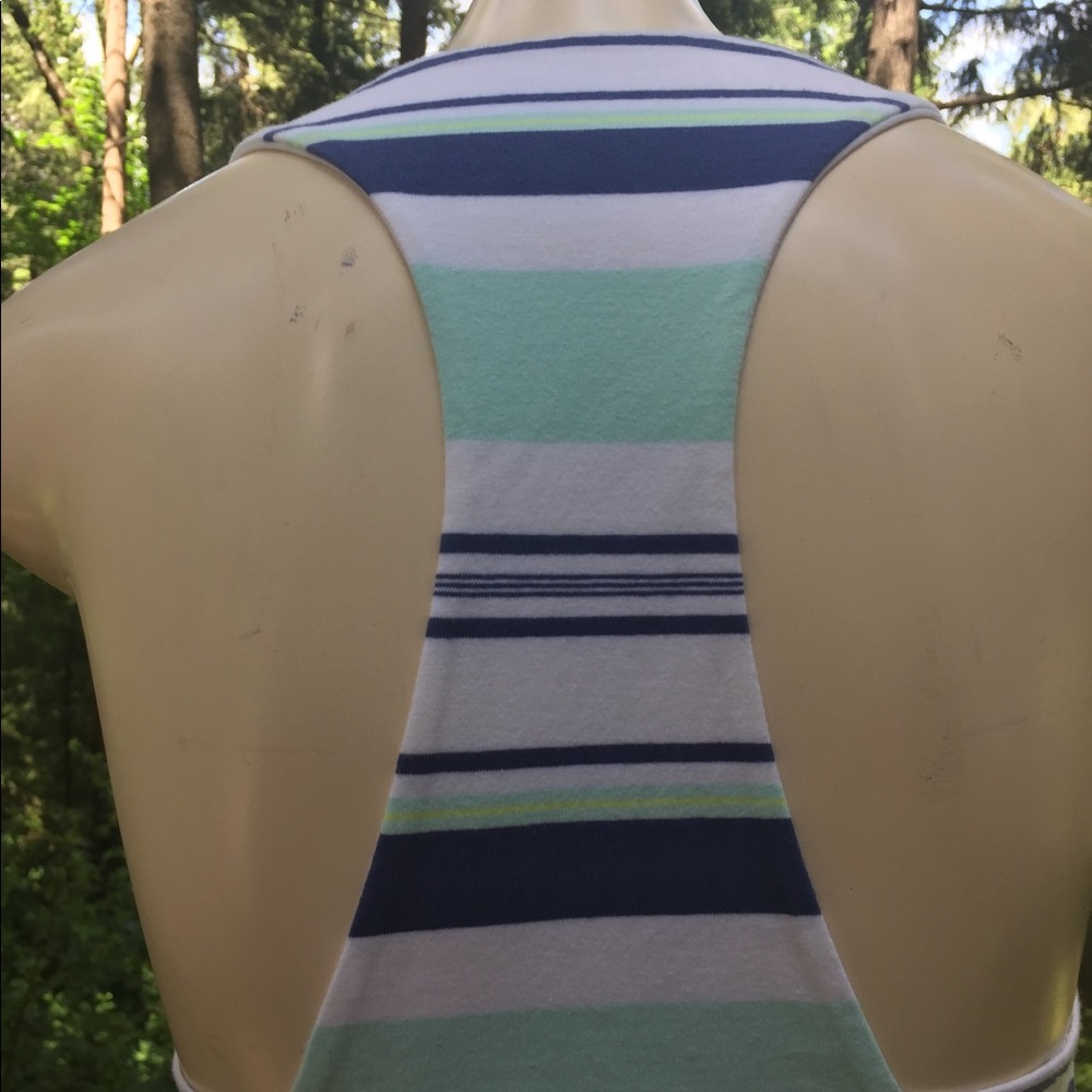Victoria’s Secrets racer back striped sun pastel mini dress, - Picture 9 of 12